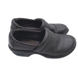 BOC‎ Concept Women's Brown Leather Clogs Slip On Shoes Size 8.5
